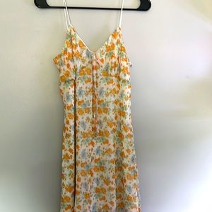 Orange Floral Sundress